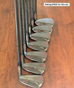 2021 Taylormade Black P790 RH PW-4 Iron Set - Fujikura Axiom Shafts