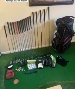 Titleist ping and More Mega Golf Set Mens Right hand 18 pc. Regular flex huge beginners se