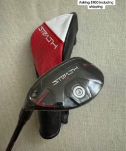LH Taylormade Stealth 2 Plus Hybrid New in Plastic Regular flex Graphite shaft
