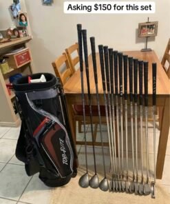 PING EYE 2 BLACK DOT MEN'S GOLF SET(14 CLUBS)PLUS TOP FLITE STANDBAG