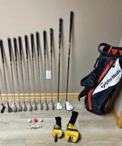 Quality (19 pc) TaylorMade Blades RBZ Left Handed Golf Club Set